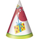 8 chapeaux de fête et anniversaire enfant Dino Party