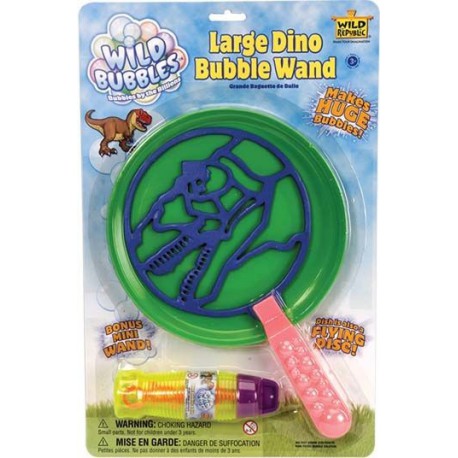 Baguette à bulles dinosaure avec Frisbee Wild Republic