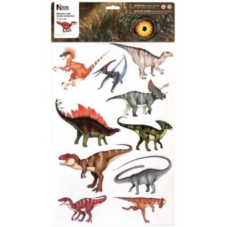 10 stickers dinosaures Wild Republic