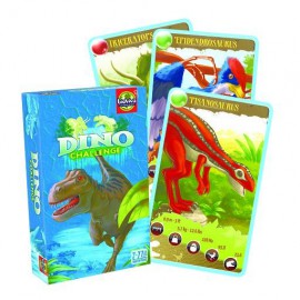 Jeu de cartes dinosaures Dino Challenge Bleu
